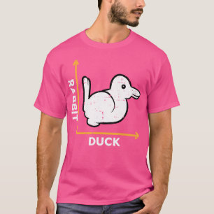 Camiseta Rabbit Duck Graph Engraçado Ilusões Visuais Óptica