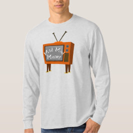 Camiseta Rabbit Ears Retro Console TV T-Shirt de Longa Dist