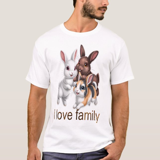Camiseta Rabbit family  (Frente)