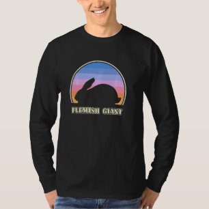 Camiseta Rabbit gigante flamengo Vintage Rabbit sunset Pull