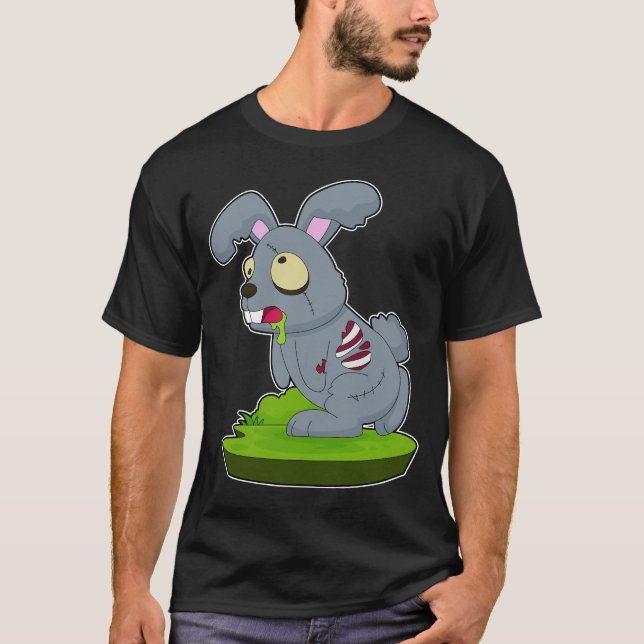 Camiseta Rabbit Halloween Zombie (Frente)
