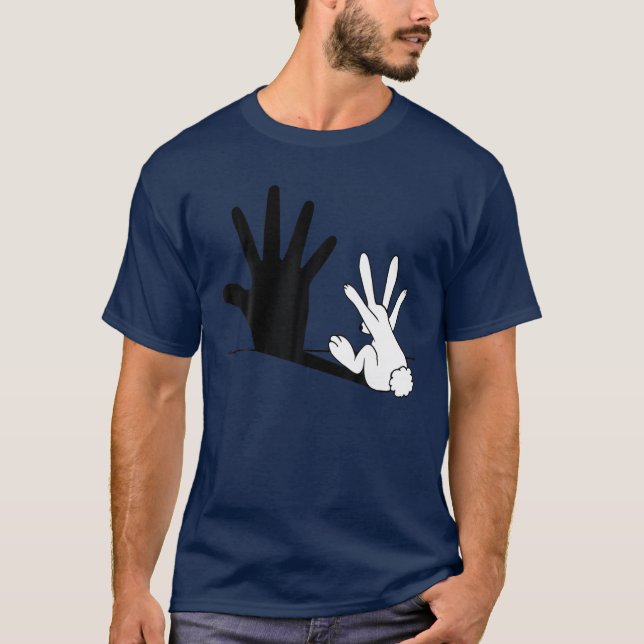 Camiseta Rabbit Hands Shadows Classic (Frente)