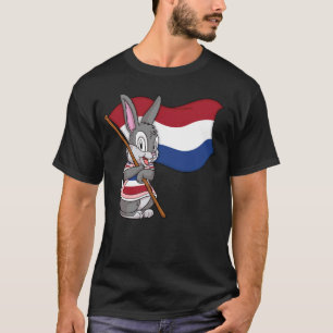 Camiseta Rabbit Holandês Bandeira