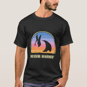 Camiseta Rabbit holandês Vintage Sunset Rabbit