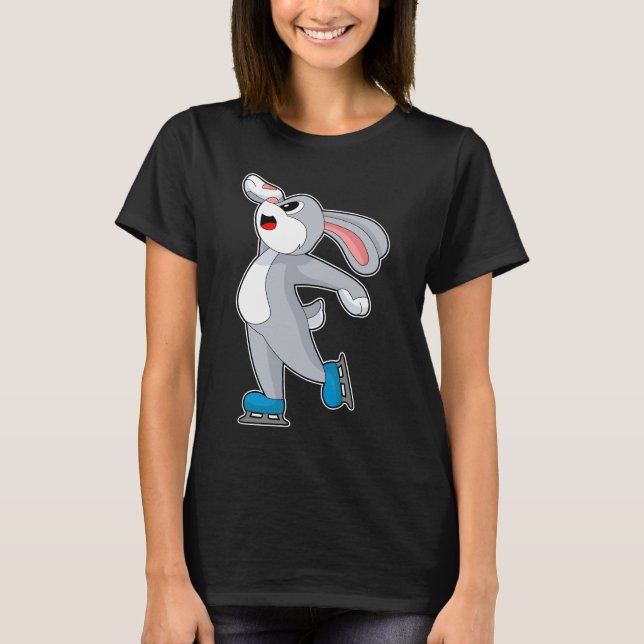 Camiseta Rabbit Ice skating Ice skates Winter sports (Frente)