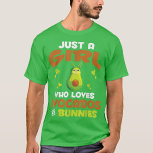 Camiseta Rabbit Lover Apenas Uma Menina Que Ama Avocados E 
