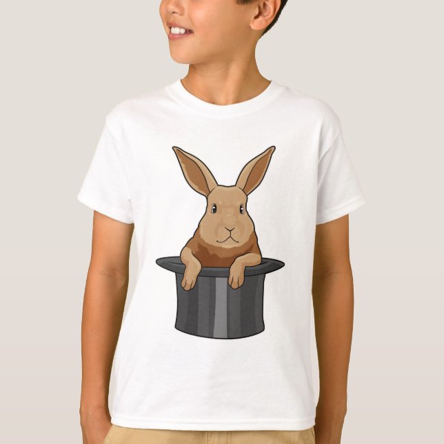 Camiseta Rabbit Mágico Chapéu mágico (Frente)
