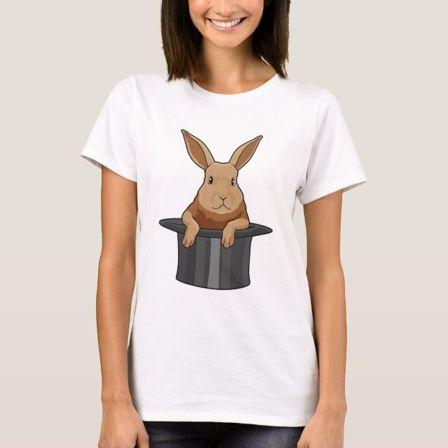 Camiseta Rabbit Mágico Chapéu mágico (Frente)