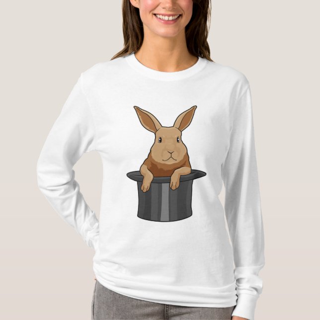 Camiseta Rabbit Mágico Chapéu mágico (Frente)