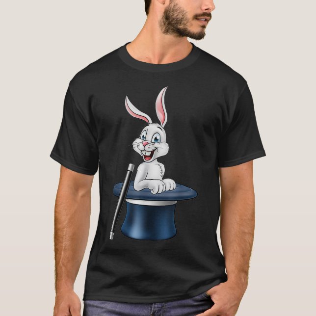 Camiseta Rabbit mágico Hat (Frente)