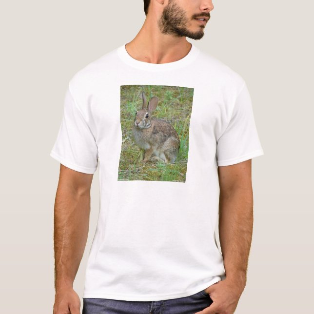 Camiseta Rabbit selvagem Roupa e presentes de cauda de algo (Frente)