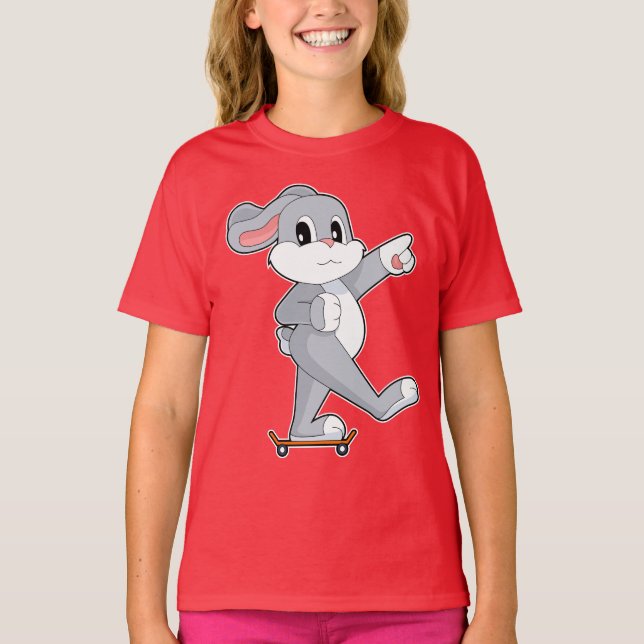 Camiseta Rabbit Skater Skateboard (Frente)