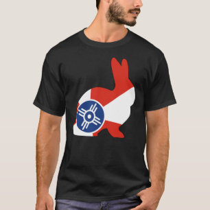Camiseta Rabbit Wichita Flag T-Shirt Clássico