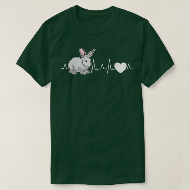 Camiseta Rabbits Pulsação Coelho T-Shirt (Frente do Design)