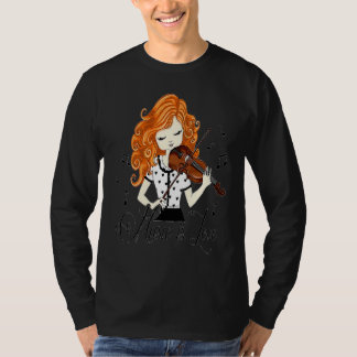 Camiseta Rabeca Rabeca Vestido Musical Juventude