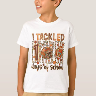 Camiseta Rabisco Caprichoso Eu Superei 100 Dias de Escola