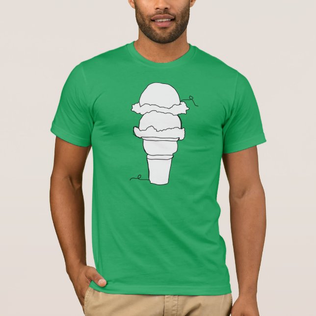 Camiseta rabisco de sorvete (Frente)