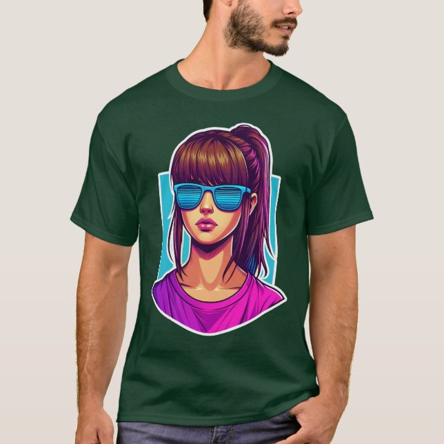 Camiseta Rabo de Cavalo Roxo (Frente)