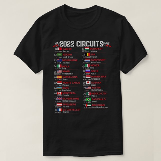 Camiseta Rac do Circuito 2022 com Ventilador de Roda Aberta (Frente do Design)