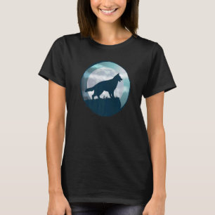 Camiseta Raça Cão german shepherd Cães Cães Cães Cães Cães 
