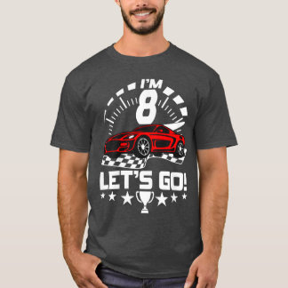 Camiseta Raça de 8 anos Raça de 8 anos Raça de Aniversário