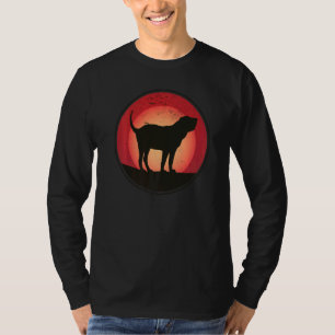 Camiseta Raça de cachorro Bloodhound do cão de São Huberto