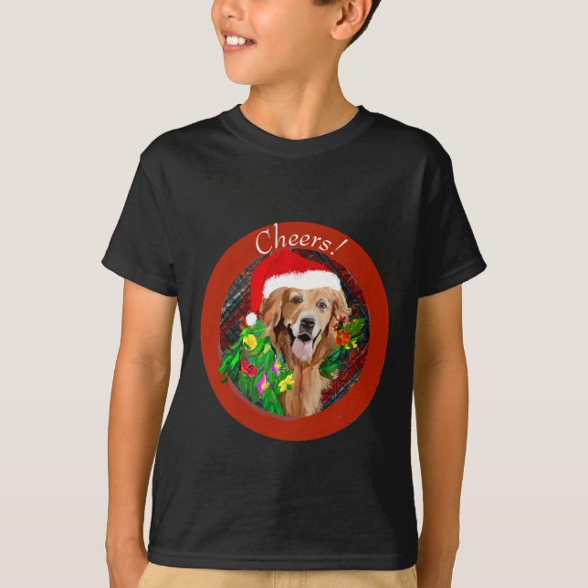 Camiseta Raça de Cachorro Bonito da Mãe de Retriever ouro (Frente)