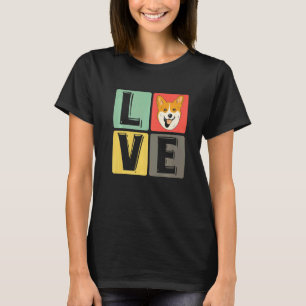 Camiseta Raça de Cachorro Corgi Pet Filhote Galês Amor
