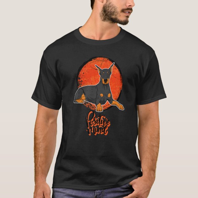 Camiseta Raça de cachorro Dobermann da moda  16 (Frente)