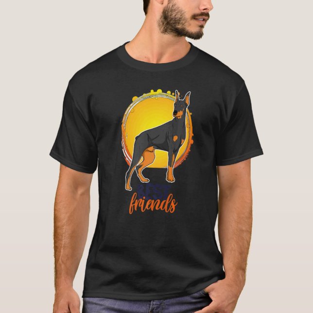 Camiseta Raça de cachorro Dobermann da moda  36 (Frente)