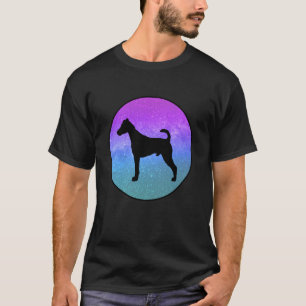 Camiseta Raça de Cachorro Fox Terrier Silhueta de Cachorro
