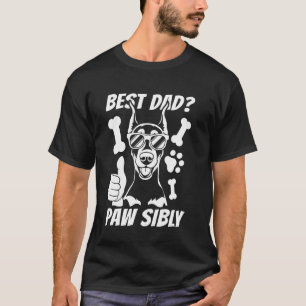 Camiseta Raça de Cachorro Pai Dobermann - Melhor Pai Possiv