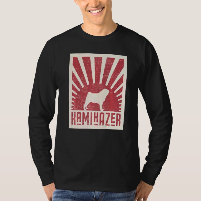 Camiseta Raça de cachorro Pug Mops Carlin 12 (Frente)