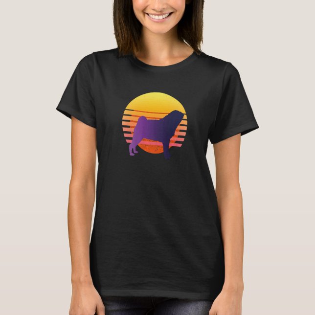 Camiseta Raça de cachorro Pug Mops Carlin  27 (Frente)