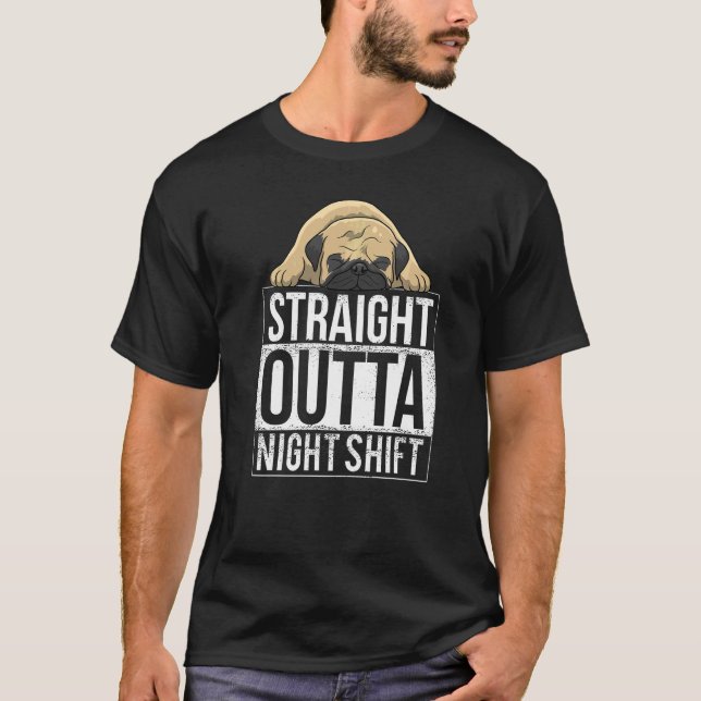 Camiseta Raça de cachorro Pug Mops Carlin 54 (Frente)