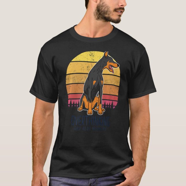 Camiseta Raça de cães Dobermann 180 (Frente)