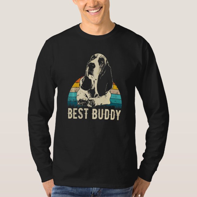 Camiseta Raça de Cão Basset Hound 7 (Frente)