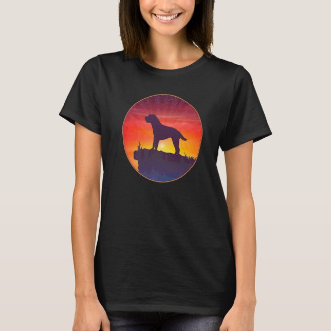 Camiseta Raça de Cão Border Terrier (Frente)