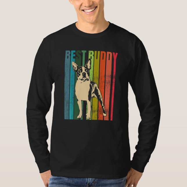 Camiseta Raça de Cão Boston Terrier  95 (Frente)