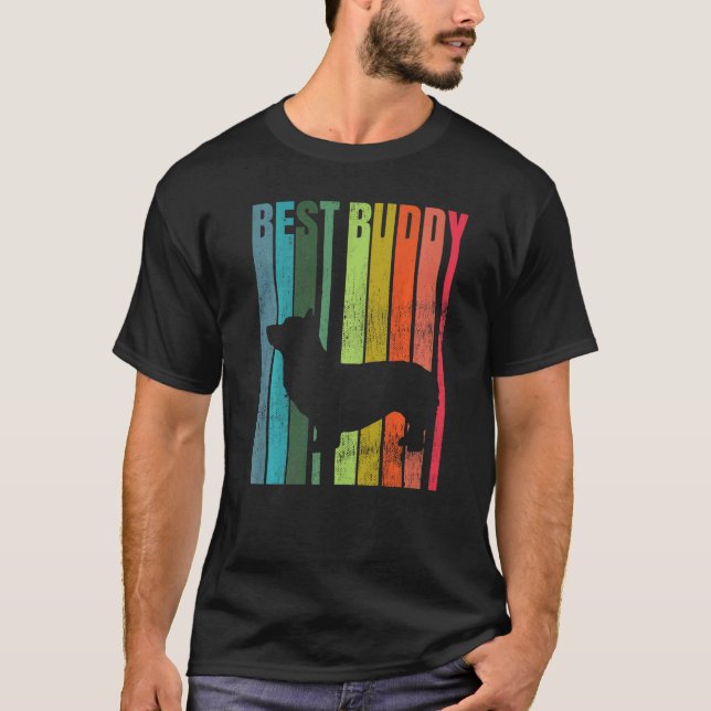 Camiseta Raça de Cão Corgi Galês 56 (Frente)