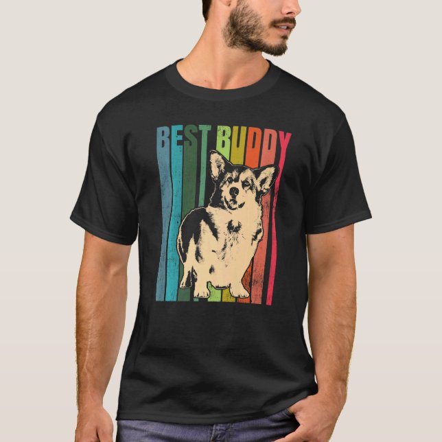 Camiseta Raça de Cão Corgi Galês 60 (Frente)