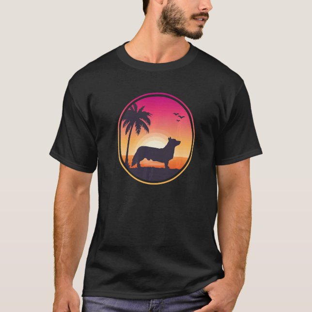 Camiseta Raça de Cão Corgi Galês 98 (Frente)