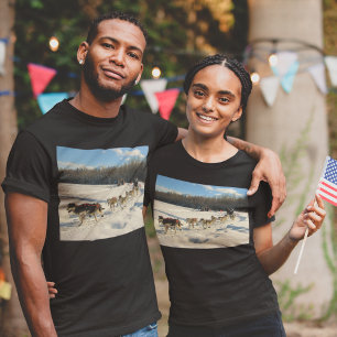 Camiseta Raça de cão de trenó da fuga de Iditarod