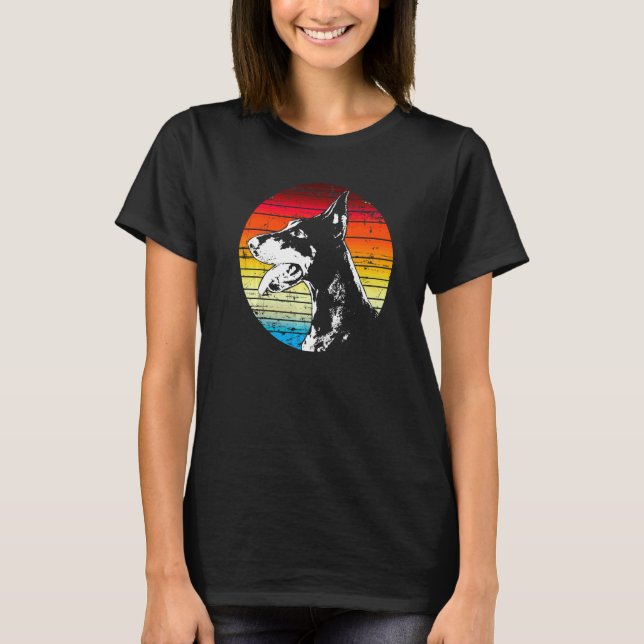 Camiseta Raça de Cão Dobermann  10 (Frente)