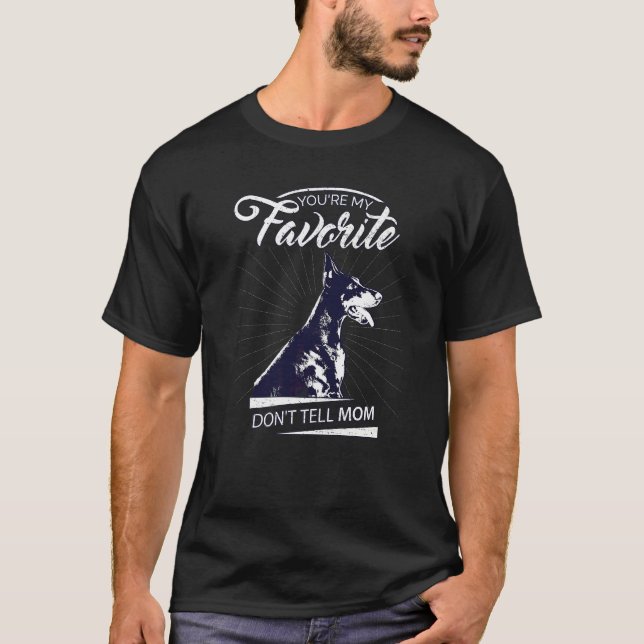 Camiseta Raça de Cão Dobermann 33 (Frente)