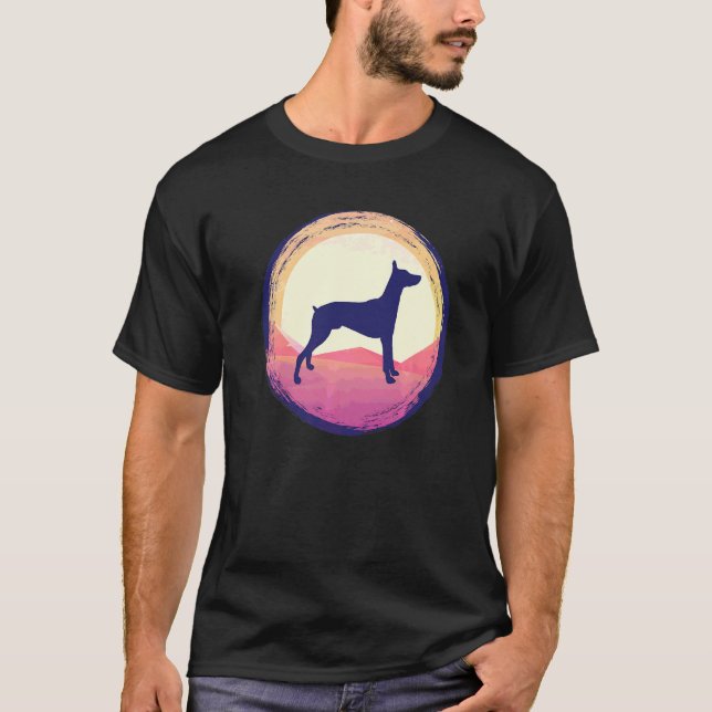 Camiseta Raça de Cão Dobermann  44 (Frente)