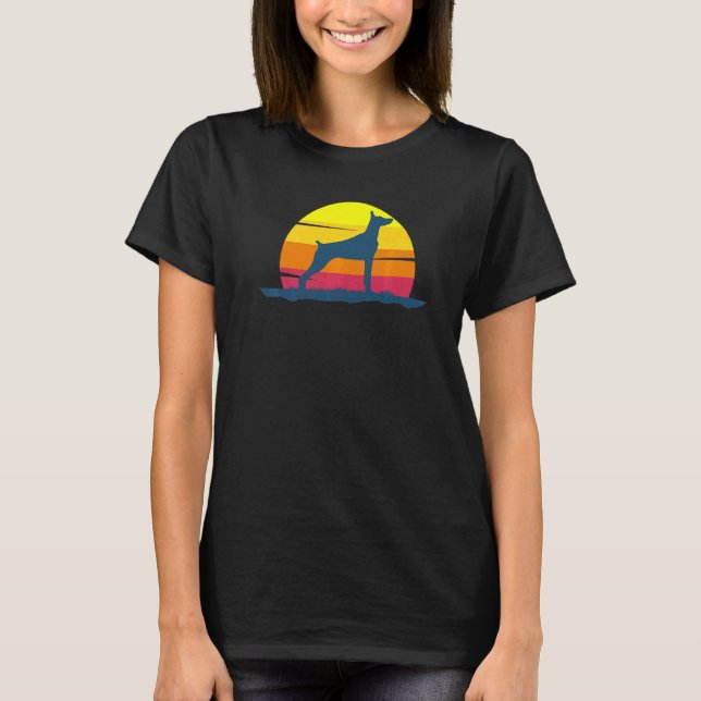 Camiseta Raça de Cão Dobermann 56 (Frente)