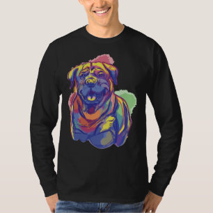 Camiseta Raça de Cão Rottweiler Cheerful