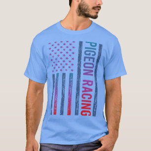 Camiseta Raça de Corrida de Pombo de Sinalizador de Gradaçã