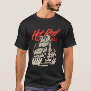 Camiseta Raça de Dragster Hoteleira